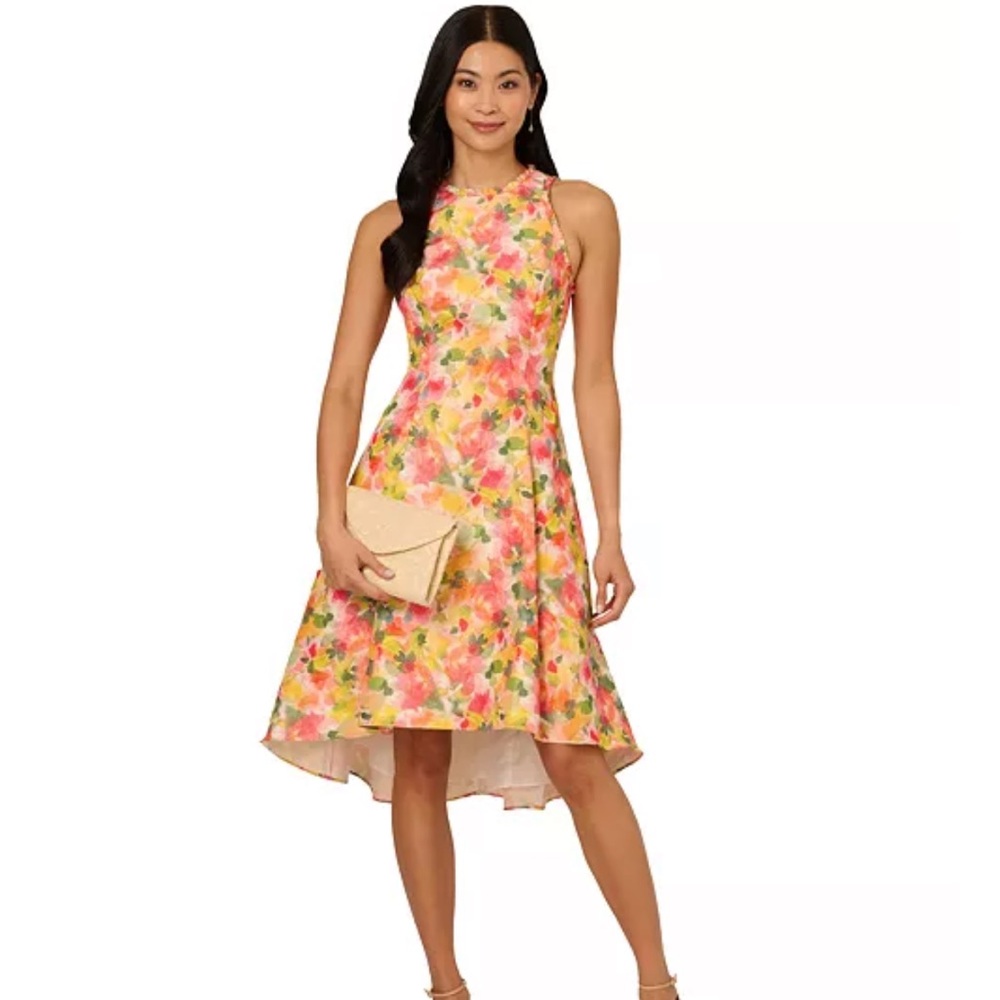 Adrianna Papell
Women's Floral-Print Ruffle-Trim Dress Size 10